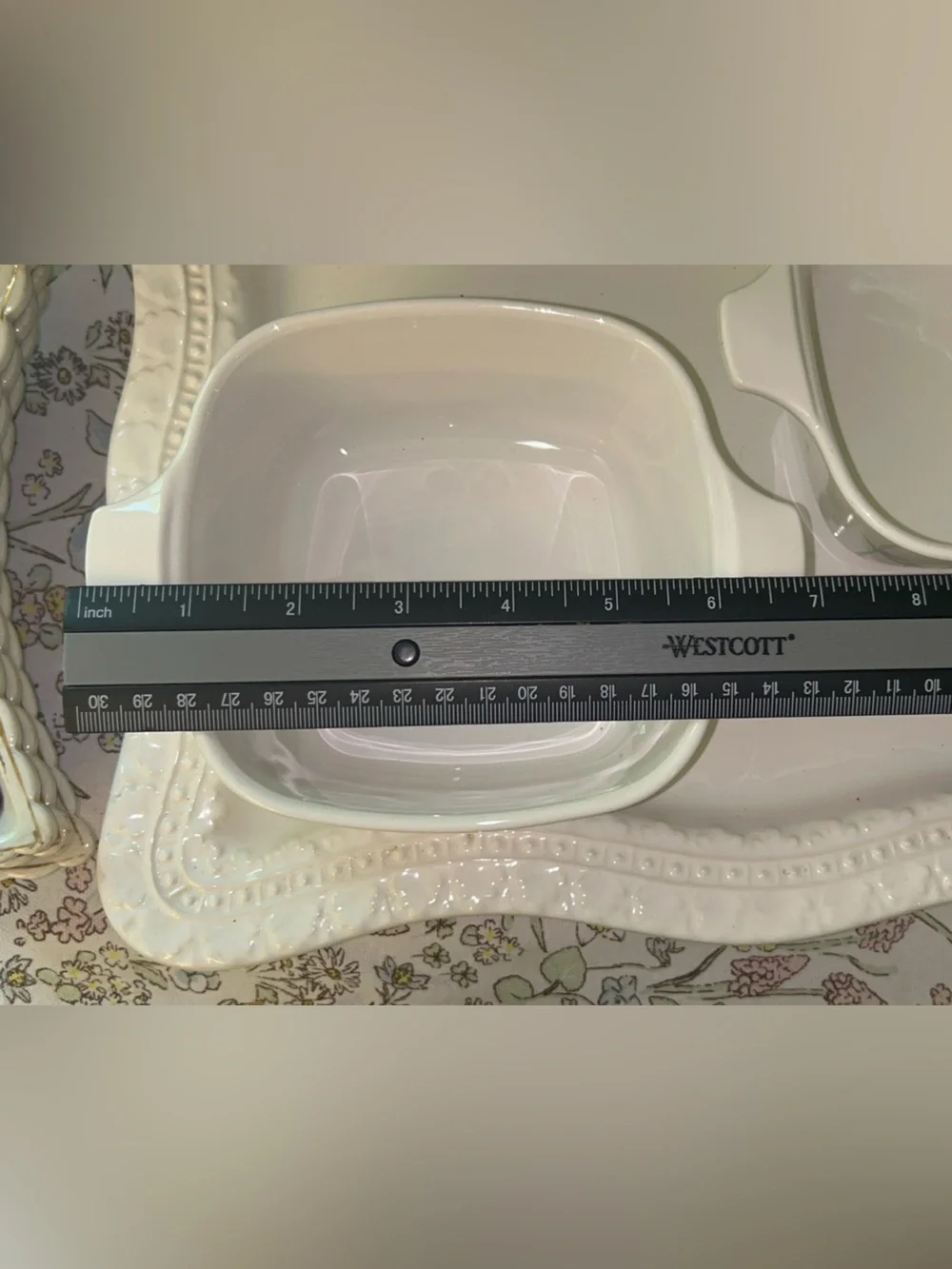Vintage Shadow Iris Pattern Corning Ware casserole dish 700mL X2